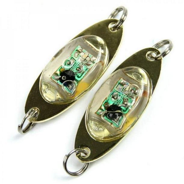 2 Pcs LED Deep Drop Underwater Eye Shape Lure Light Flashing Squid Fish Lamp 2 Pcs LED Deep Drop Underwater Eye Shape Lure Light Flashing Squid Fish Lamp